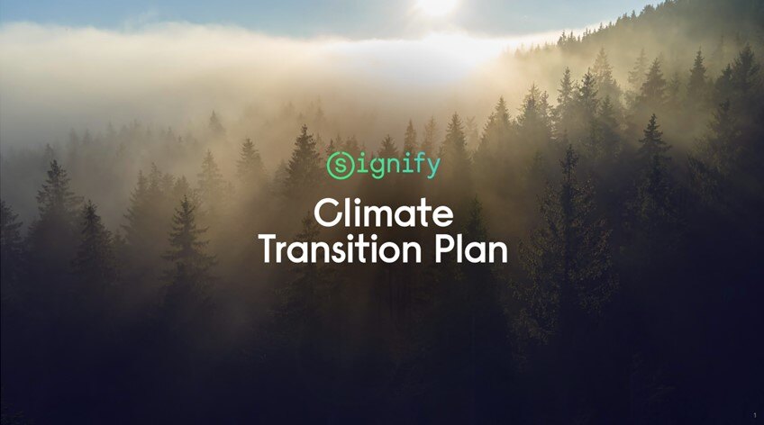 Signify delivers plan to reduce greenhouse gas emissions by 90% across its entire value chain and reach net-zero by 2040