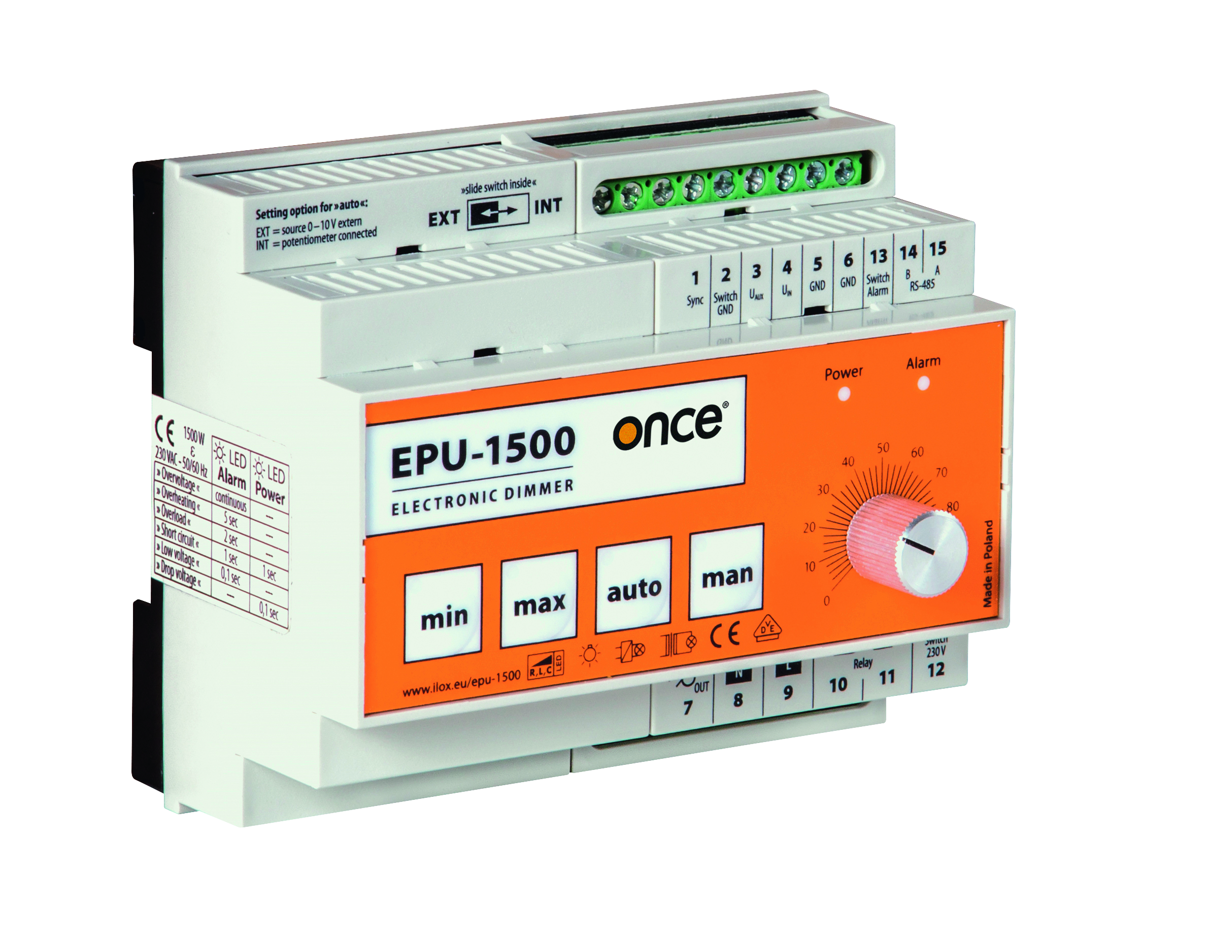 EPU-1500 electronic dimmer controller 230V