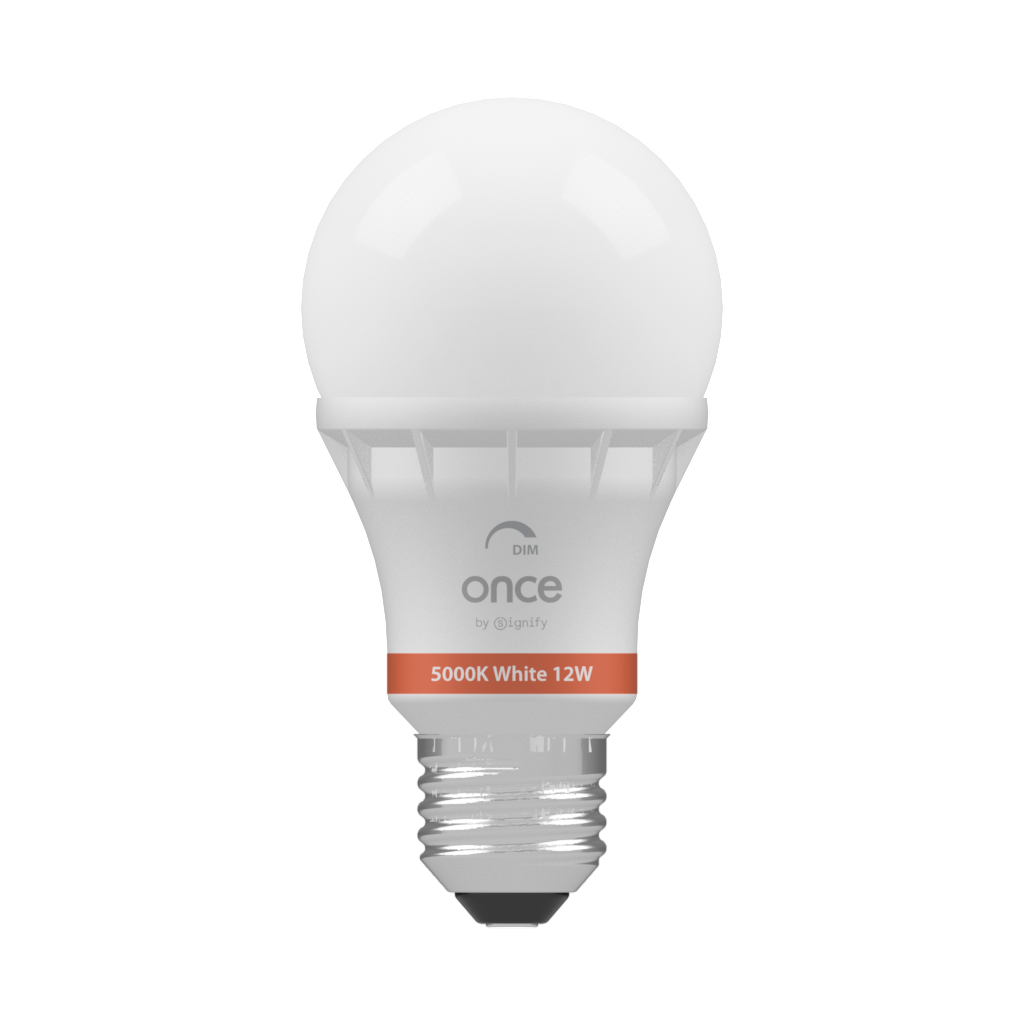 Once 5000K White 12W Dimmable 120VAC — Front