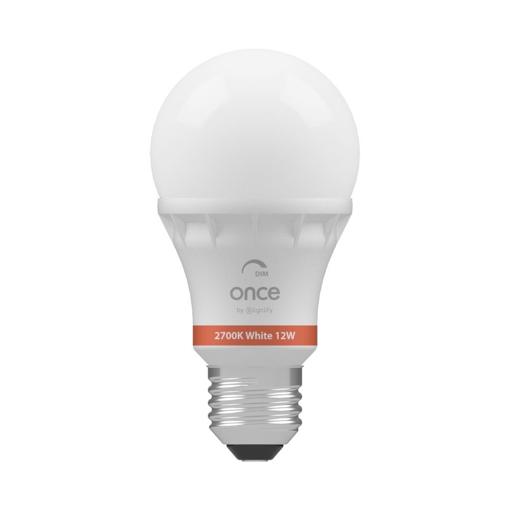 Once 2700K White 12W Dimmable 120VAC — Front