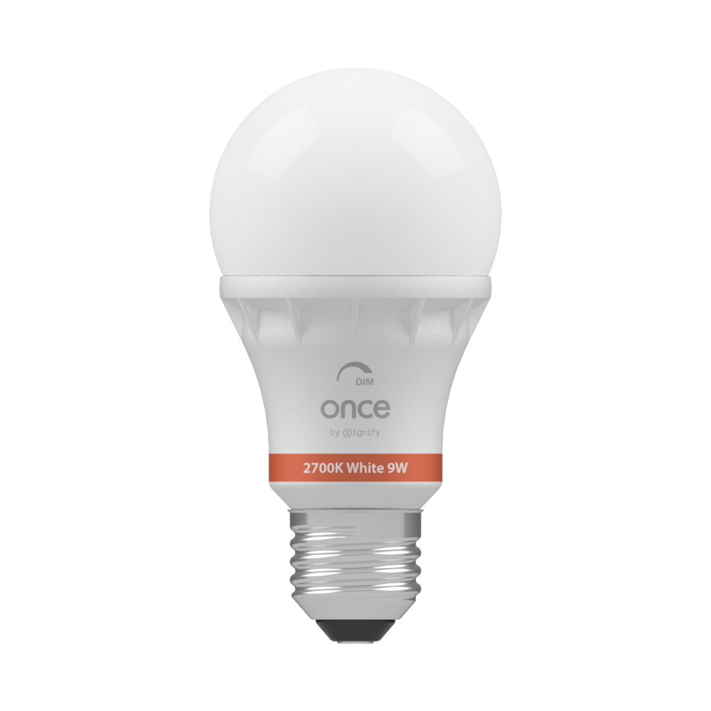 9W ONCE White LED 2700K — Front