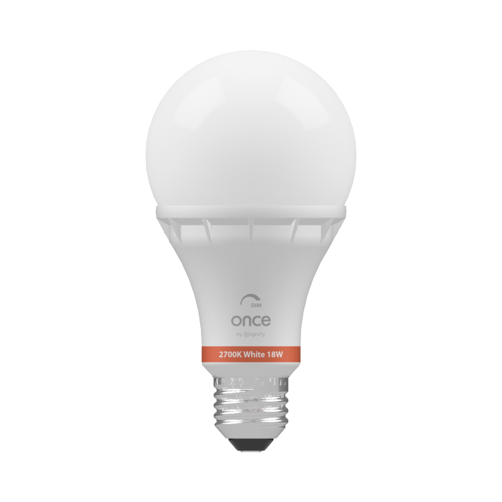 Once 2700K White 18W Dimmable 120VAC — Front